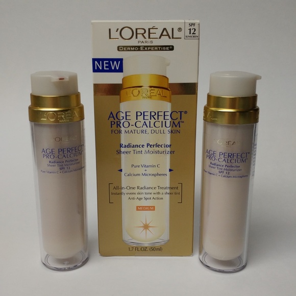 L Oreal Makeup Loreal Age Perfect Pro Calcium Sheer Moisturizer Poshmark